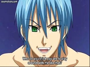 anime vampire babe with big tits is getting banged hard on the floor