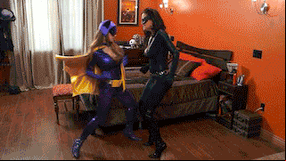 catwoman batgirl bondage girl superheroine clips gif
